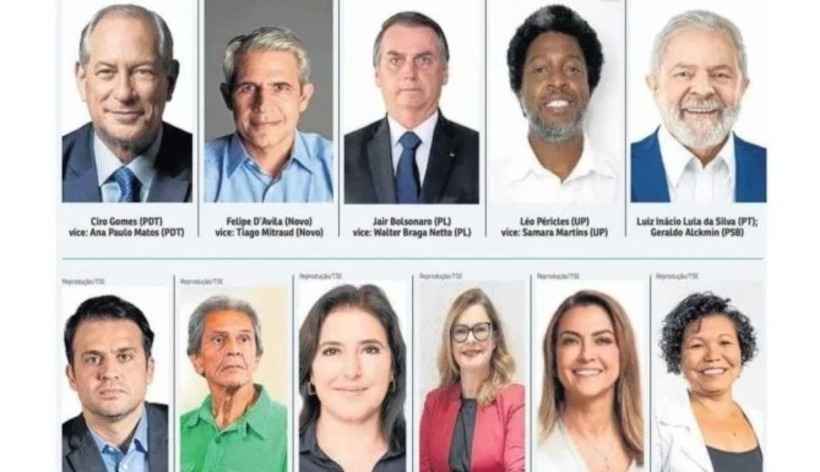 Campanha eleitoral começa terça; saiba quem são os candidatos ao Planalto - Reprodução/TSE
