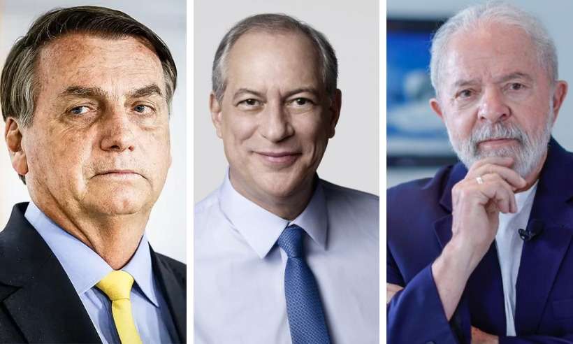Bolsonaro é o mais rejeitado dos candidatos, diz pesquisa - Alan Santos/PR; PDT/Reprodução; Ricardo Stukert/PT