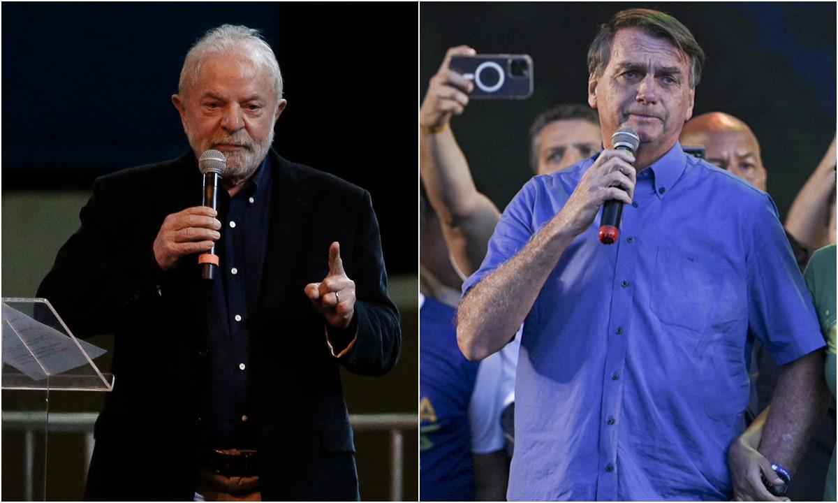 Paraná Pesquisas: Lula lidera na Bahia com 47,7%; Bolsonaro tem 29,7% - Miguel Schincariol/AFP/Mauro Pimentel/AFP