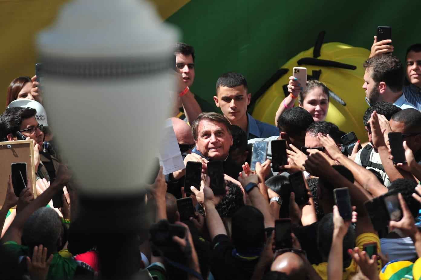 Em Juiz de Fora, Bolsonaro diz que eleição é luta do 'bem contra o mal' - Alexandre Guzanshe/EM/DA Press