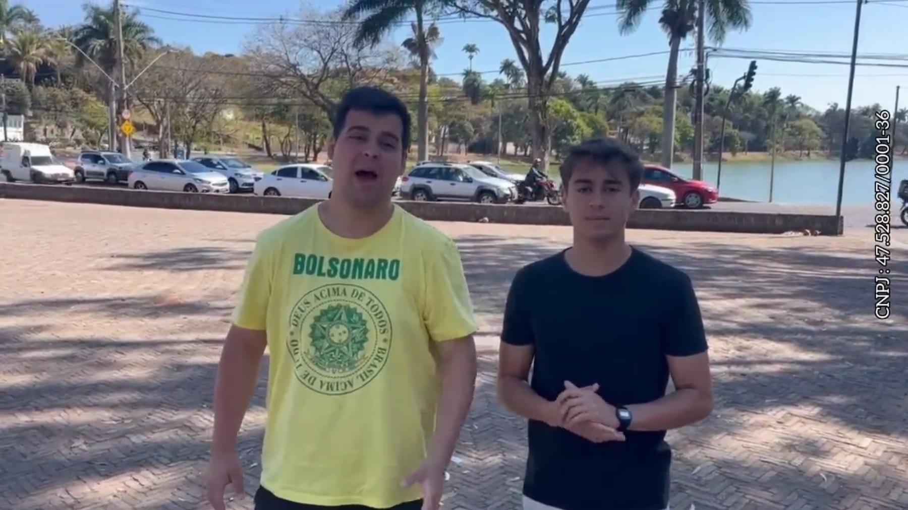 'Vamos mostrar que BH está com Bolsonaro', convocam Engler e Nikolas - Reprodução/Redes Sociais