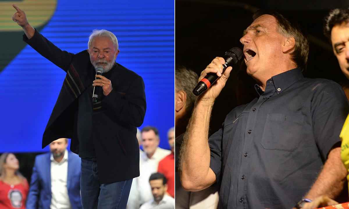 O poder das palavras de Bolsonaro e Lula nos discursos em BH - Marcos Vieira/EM/D.A Press e  Tulio Santos/EM/D.A Press