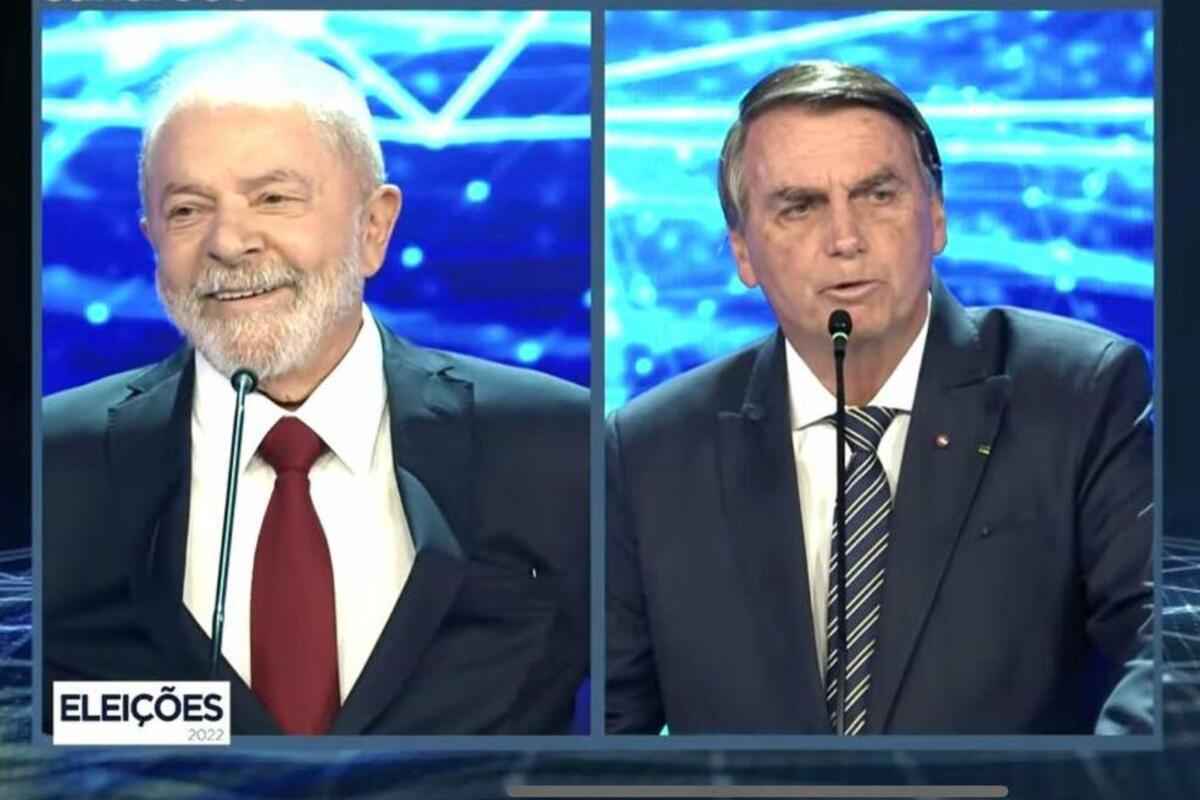 Debate na Band: Bolsonaro chama Lula de 'presidente'  - Reprodução TV Band 