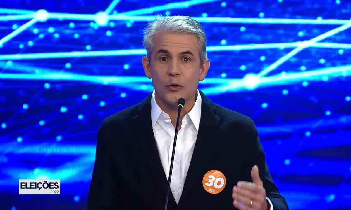 Debate na Band: Felipe d'Ávila cita Zema três vezes e diz que é  'exemplo' - Reprodução/YouTube Band Jornalismo