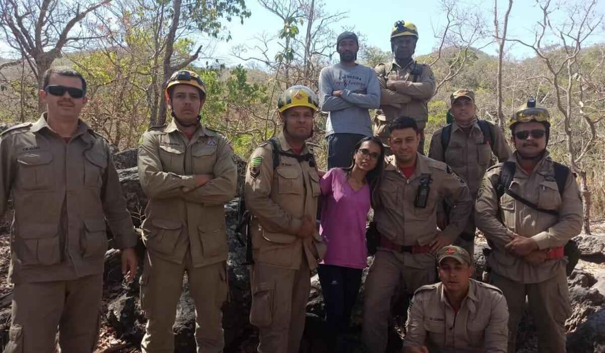 Desaparecida por 24h, turista mineira é encontrada na Chapada dos Veadeiros - Corpo de Bombeiros de Goiás/Divulgação