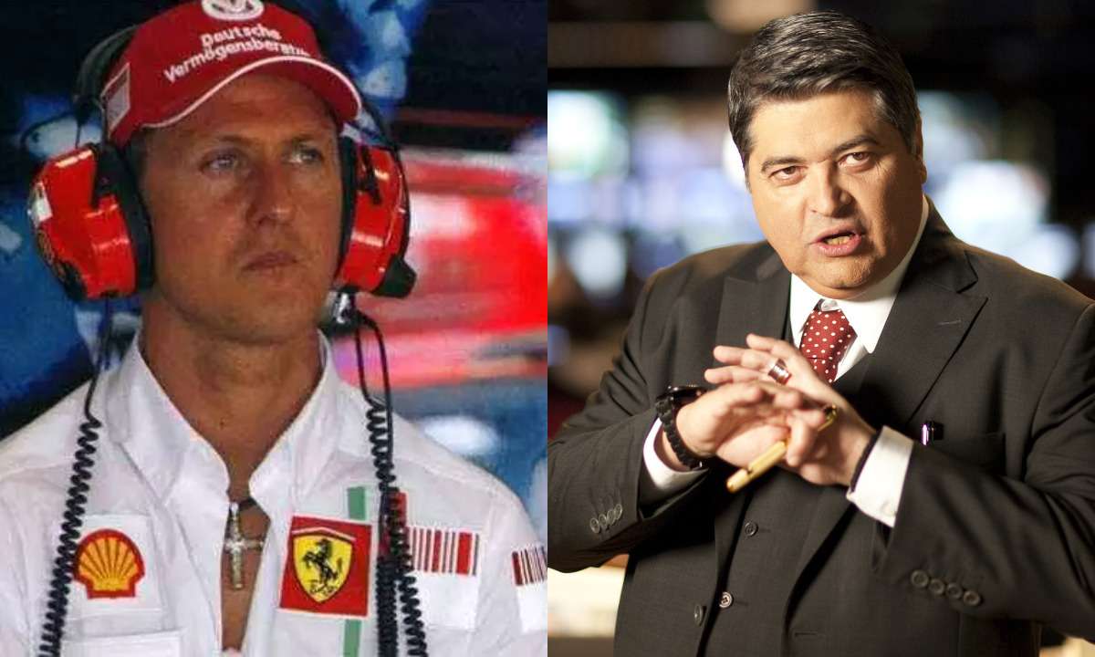 Internet critica Datena por noticiar morte de Schumacher sem confirmação - AFP / Band/ Divulgação
