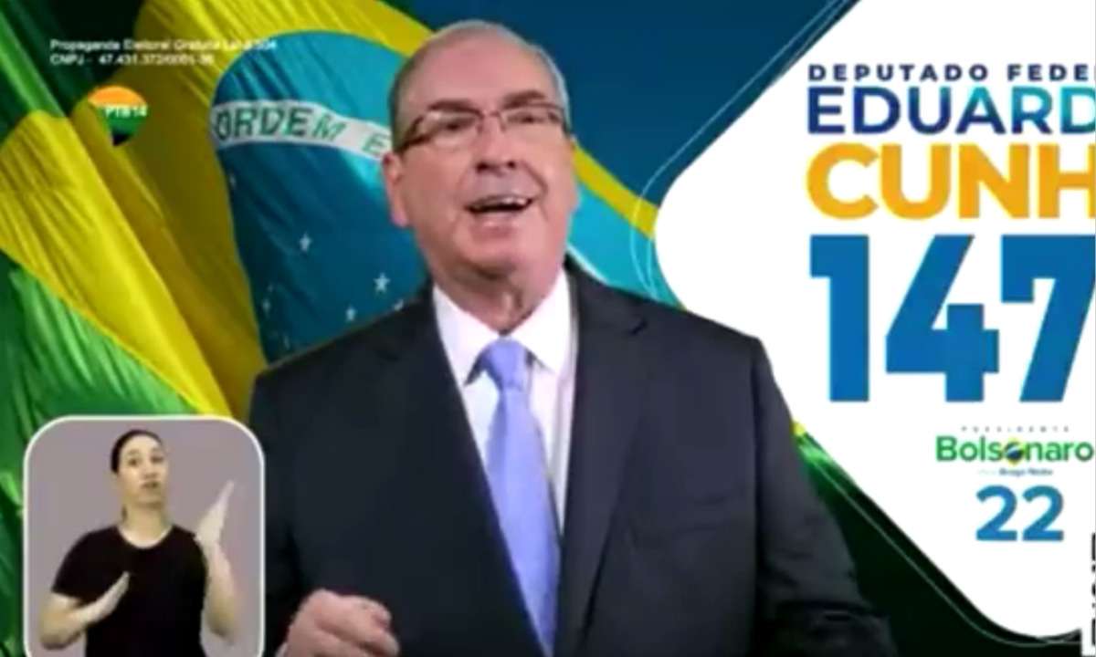 Candidato a deputado federal, Eduardo Cunha associa seu nome a Bolsonaro - Reprodução/Twitter