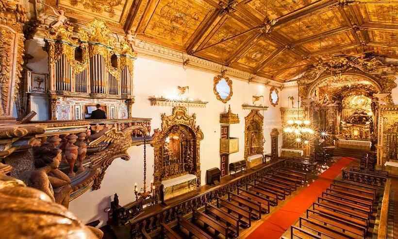 Órgão histórico e único no mundo é alvo de embate em igreja de Tiradentes - Luciano Ferroni/Diocese São João del-Rei
