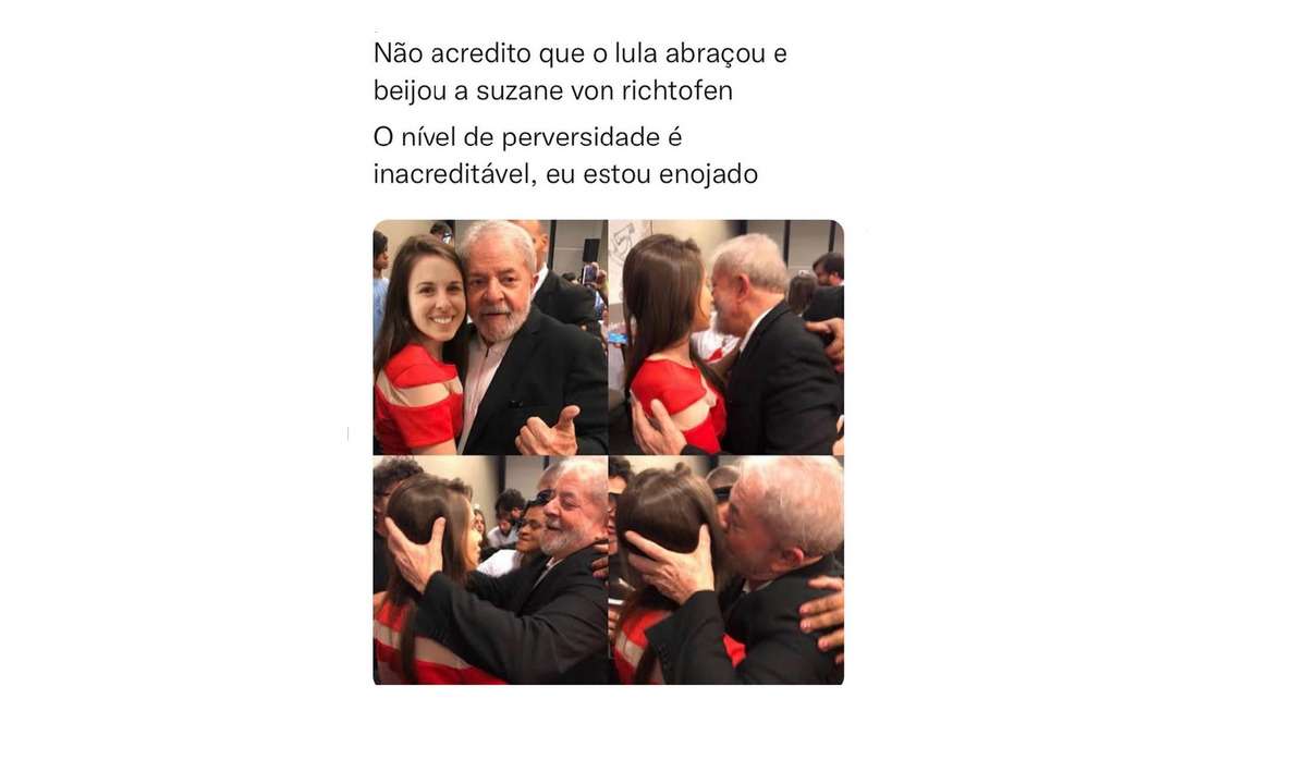 TSE manda excluir postagens falsas que ligam Lula a Suzane von Richthofen - Reprodução/Twitter
