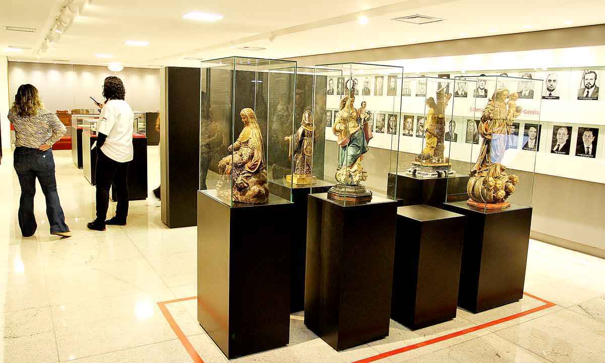 Exposição exibe obras sacras recuperadas pelo Ministério Público Estadual - EDÉSIO FERREIRA/EM/D.A PRESS