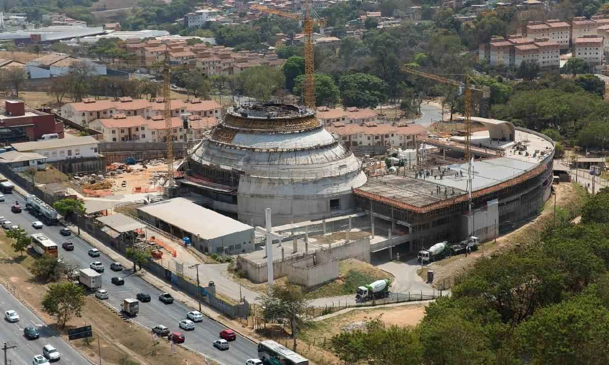 Catedral Cristo Rei: obras têm avanços importantes - RAPHAEL CALIXTO/ARQUIDIOCESE DE BH/DIVULGAÇÃO  
