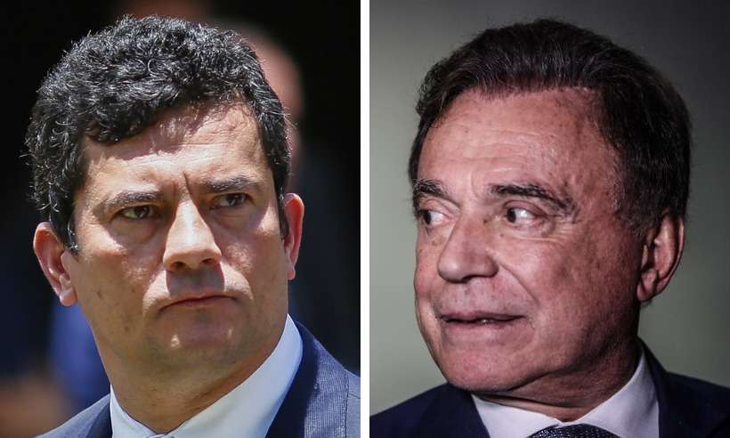 Álvaro Dias e Moro: candidatos ao Senado pelo Paraná se enfrentam em debate - SERGIO LIMA/AFP; AGENCIA BRASIL/REPRODUÇÃO