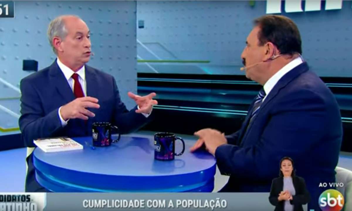 Ciro Gomes no Ratinho: 'Se você deixar, o PT bate sua carteira' - Reprodução/Youtube