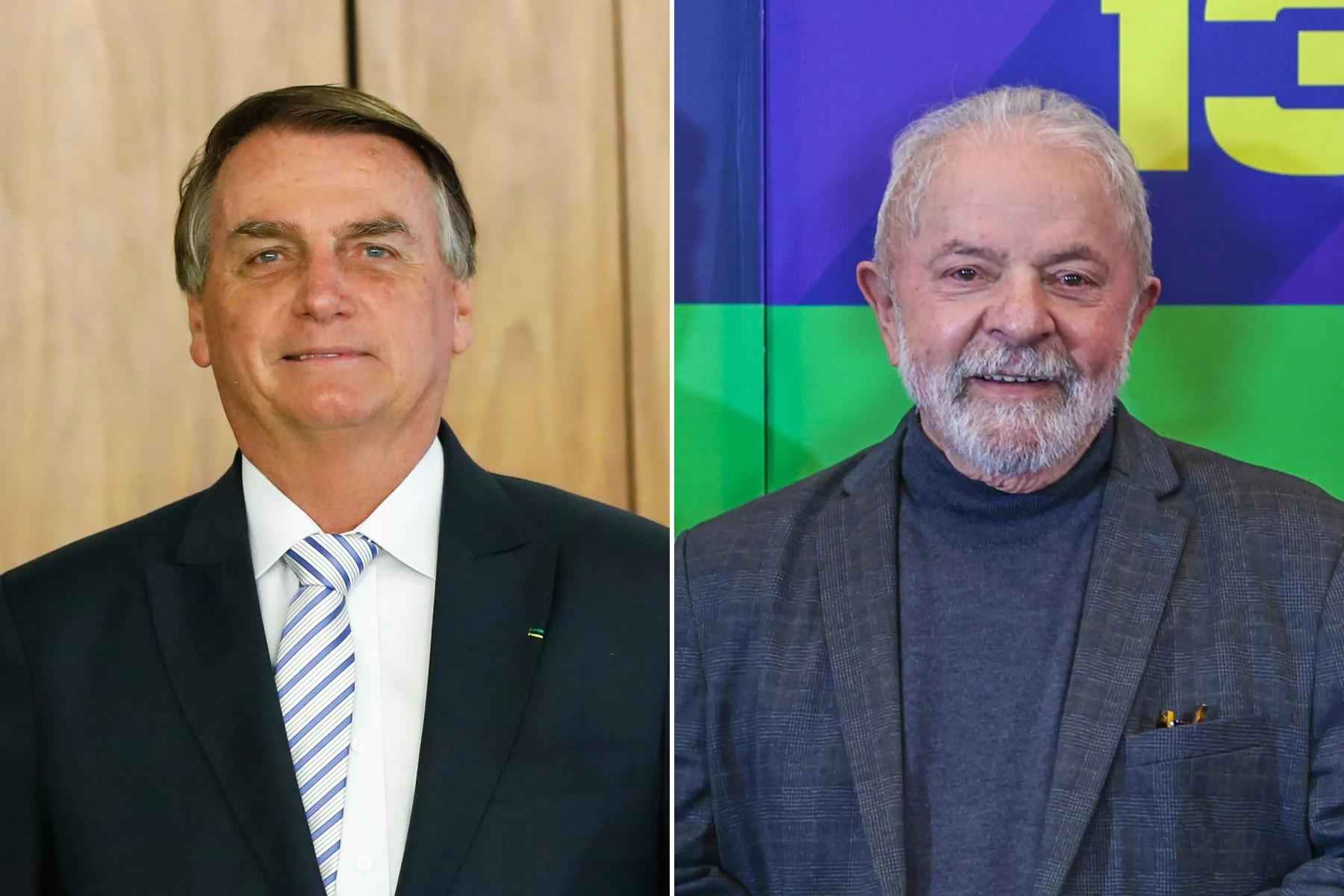 Pesquisa Ipec: Lula tem 15 pontos de vantagem sobre Bolsonaro em Minas - TIMOTHY A. CLARY / AFP e TIMOTHY A. CLARY / AFP