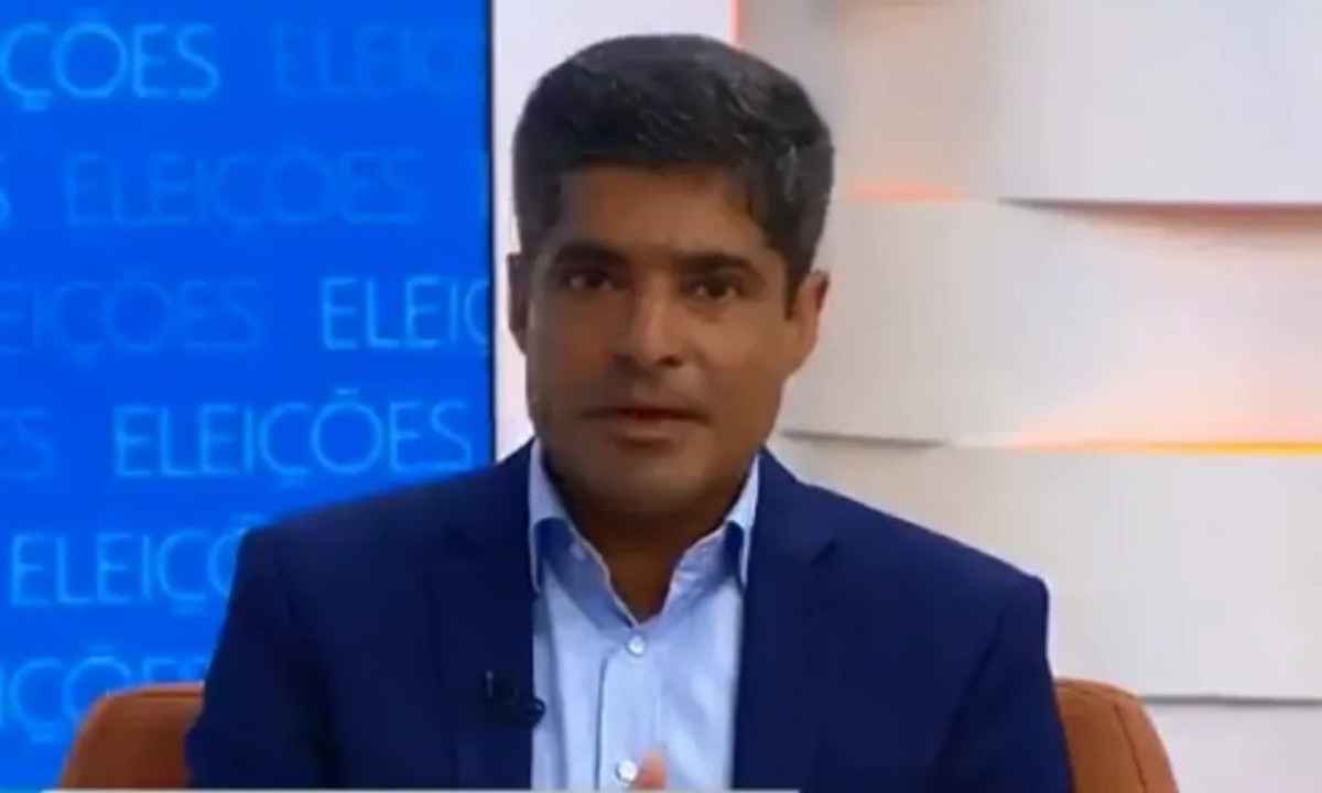 Pardo ou bronzeado? Vídeo de ACM Neto provoca risada em jornalista da Globo - Reprodução/TV Globo