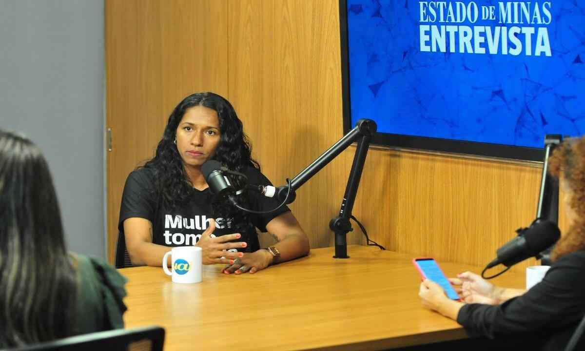 Indira Xavier: 'Fazemos eventos e vaquinhas para construir nossa campanha' - Ramon Lisboa/EM/D.A Press