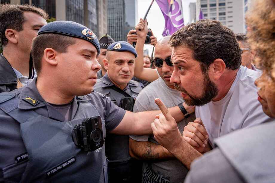 Boulos: MBL acusa candidato de agressão, e PM tenta prender - Leonardo Paiva/ Divulgação