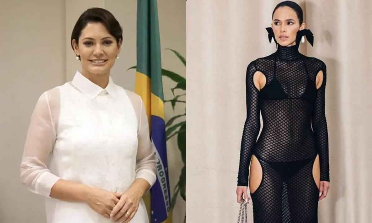 'Feia e vulgar', diz Michelle Bolsonaro de Bruna Marquezine