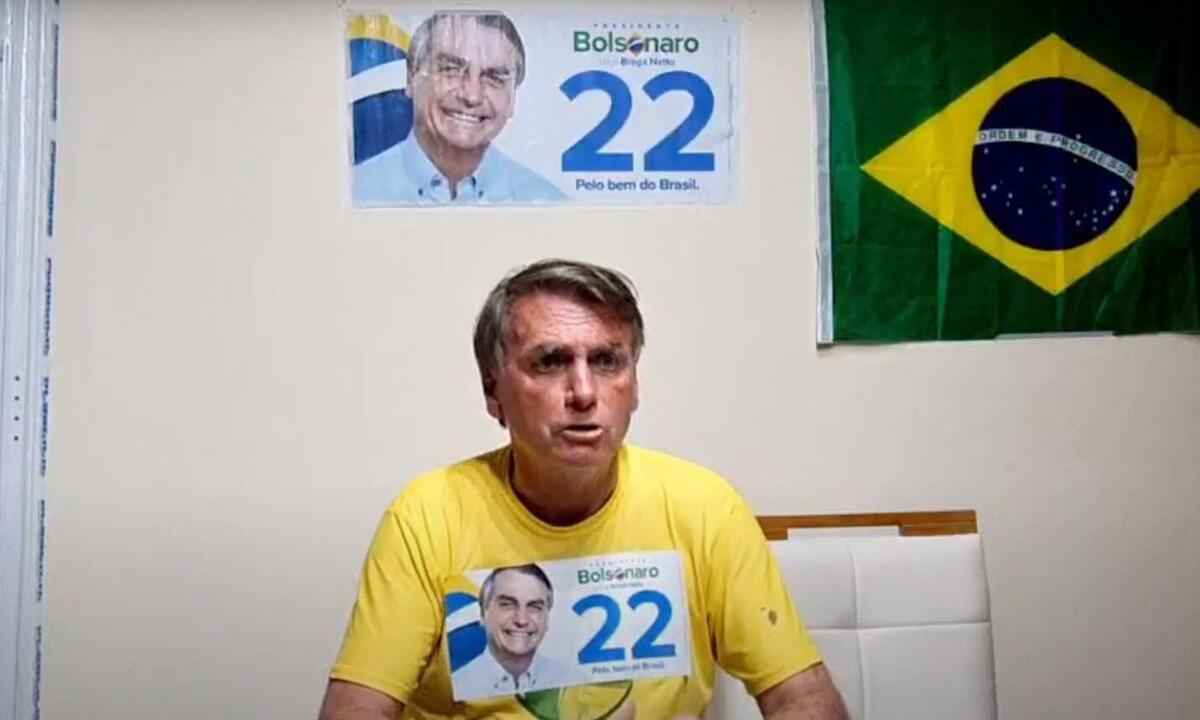 Bolsonaro para Moraes: 'Vai dar uma canetada e me prender?' - Reprodução/ YouTube