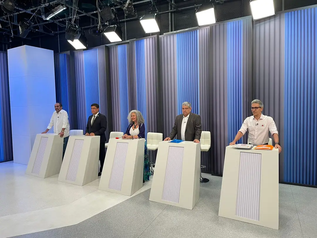 Debate Globo Minas: Insuportavelmente chato, me roubou duas horas de sono -  Divulgação/Fred Botrel/TV Globo/G1 Minas