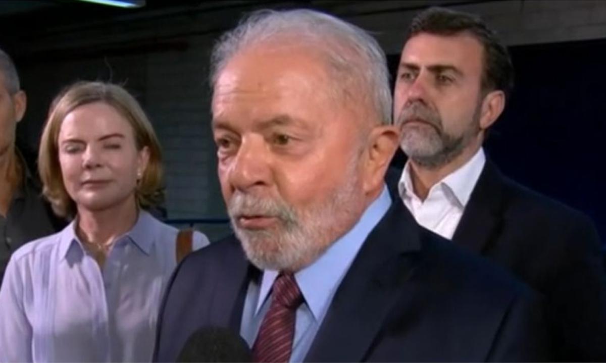 Lula cita número na urna em chegada à Globo: 'Digite e está tudo resolvido' - Reprodução/Globonews