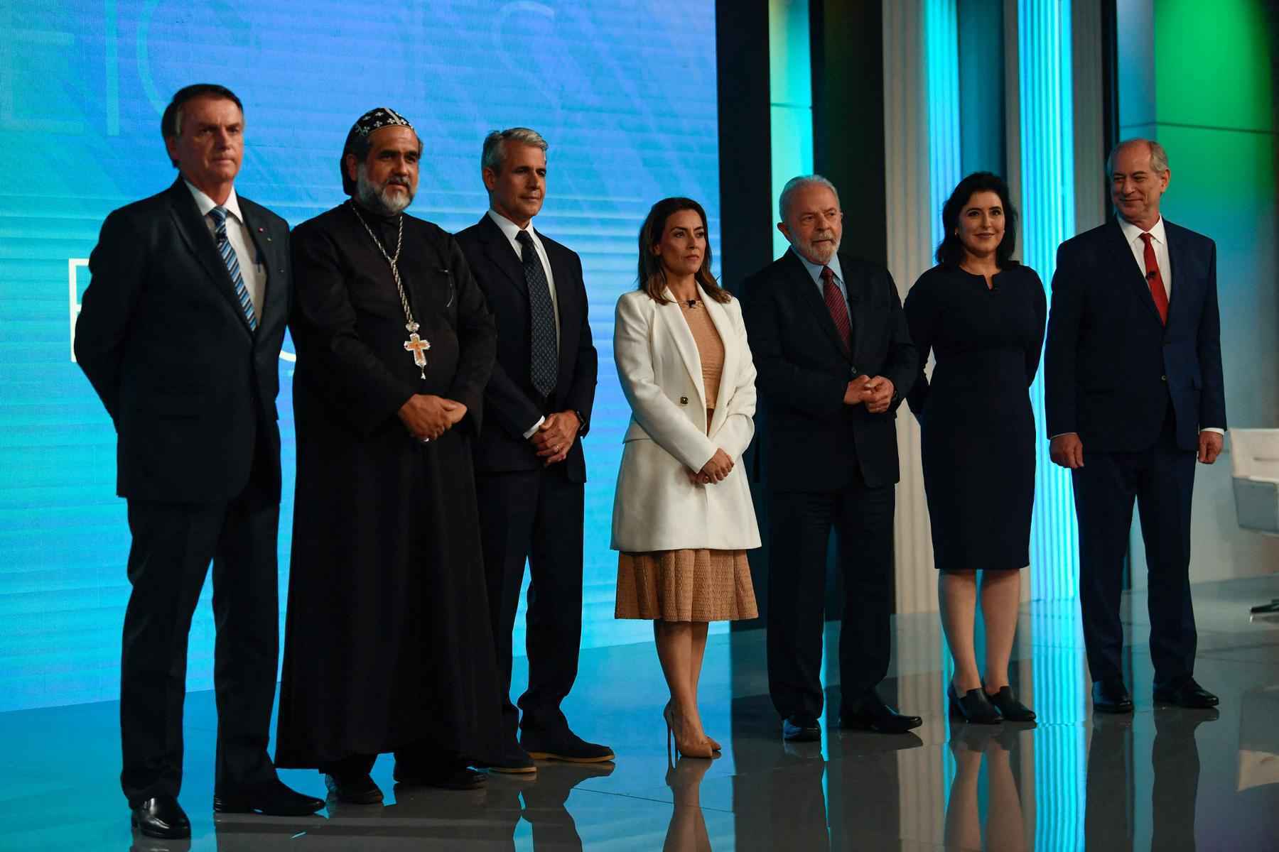 Debate presidencial na Globo: confira as principais gafes dos candidatos - MAURO PIMENTEL / AFP