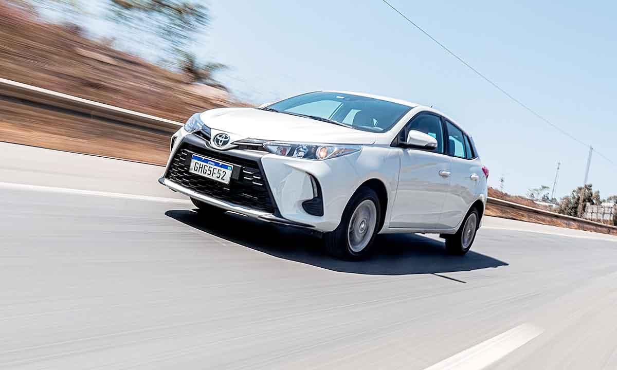 Toyota Yaris 1.5 automático é boa opção para quem não gosta de dirigir - Jorge Lopes/EM/D.A Press