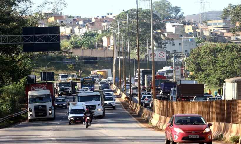 Motociclista morre em acidente com carreta sem freio no Anel Rodoviário - Jair Amaral/EM/D.A Press (07/08/2021)