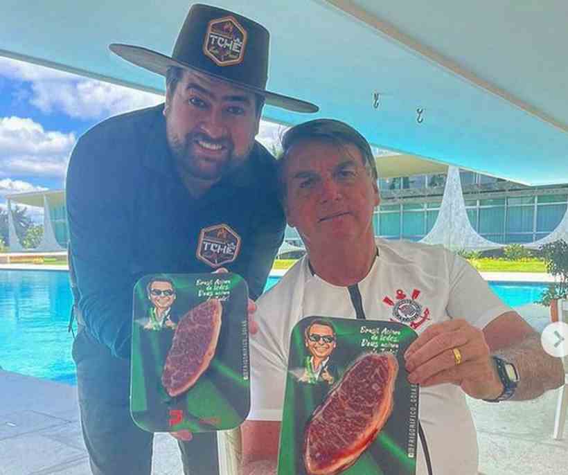 Anúncio de picanha a R$ 22 usa foto de Bolsonaro e causa tumulto  - Frigorífico Goiás/Reprodução/Instagram