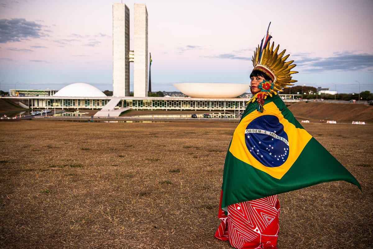 Célia Xakriabá é a primeira indígena a representar Minas no Congresso  - Edgar Kanaykõ/Divulgação