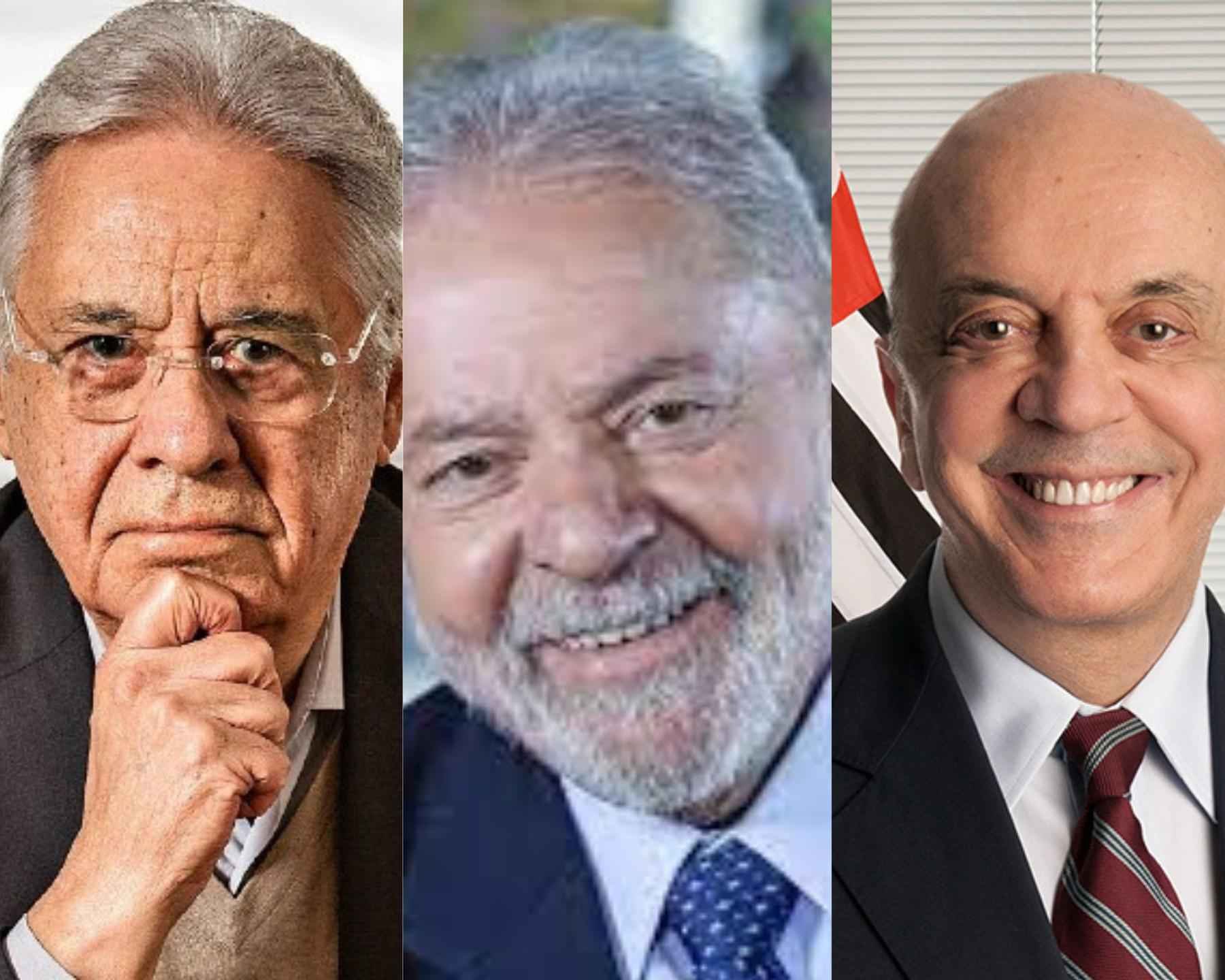 Lula de mãos dadas com antigos adversários no segundo turno - Reprodução/Montagem EM