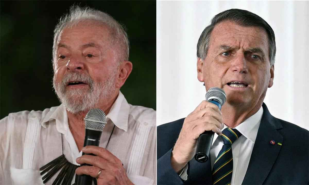 Os desafios de Bolsonaro e Lula para vencer em Minas no segundo turno - MICHAEL DANTAS, EVARISTO SA / AFP