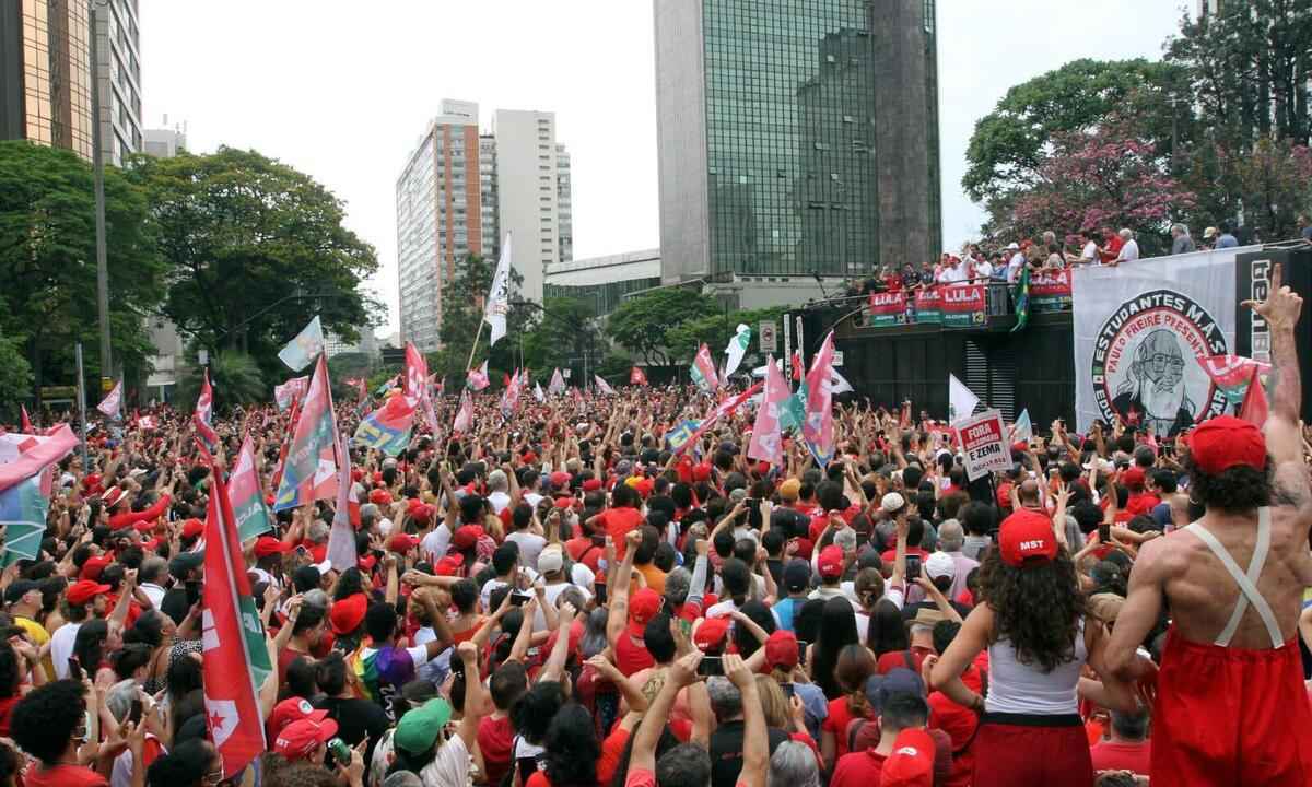 Em BH, Lula relembra histórico de luta e resistência de Minas Gerais - Jair Amaral/EM/D.A Press