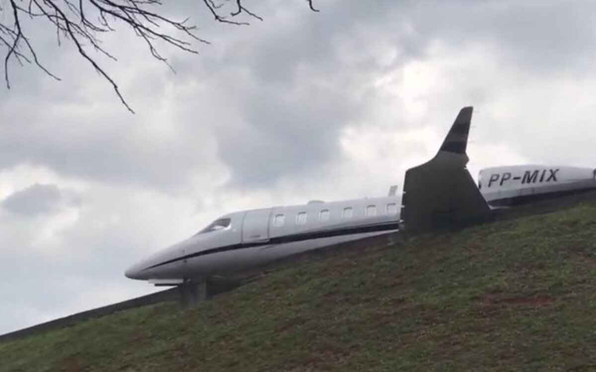 Incidente com avião fecha aeroporto de Congonhas - Redes sociais/Reprodução