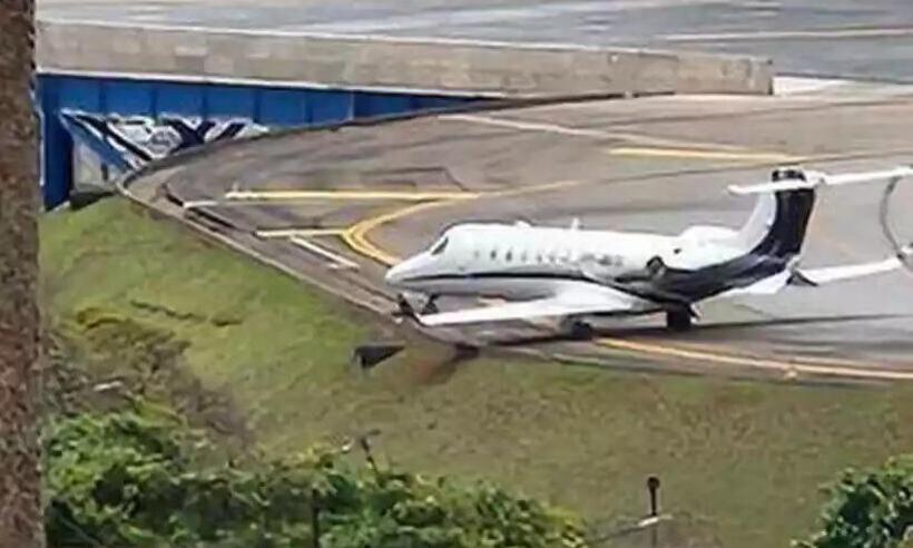 Avião que interditou Aeroporto de Congonhas pertence a empresa de BH - Redes Sociais / Reprodução