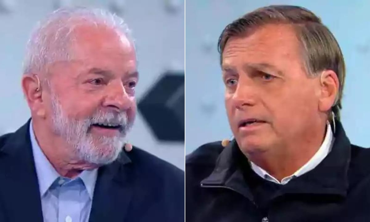 Pesquisa Ipespe: Lula tem 54% dos votos válidos; Bolsonaro, 46% - Reprodução/SBT