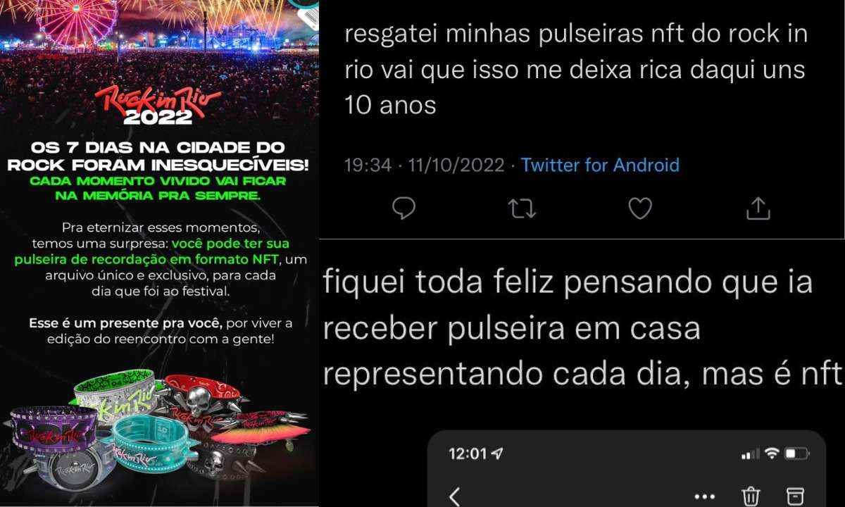 Rock in Rio lança pulseiras da edição 2022, mas não agrada internet - Reprodução/Redes sociais