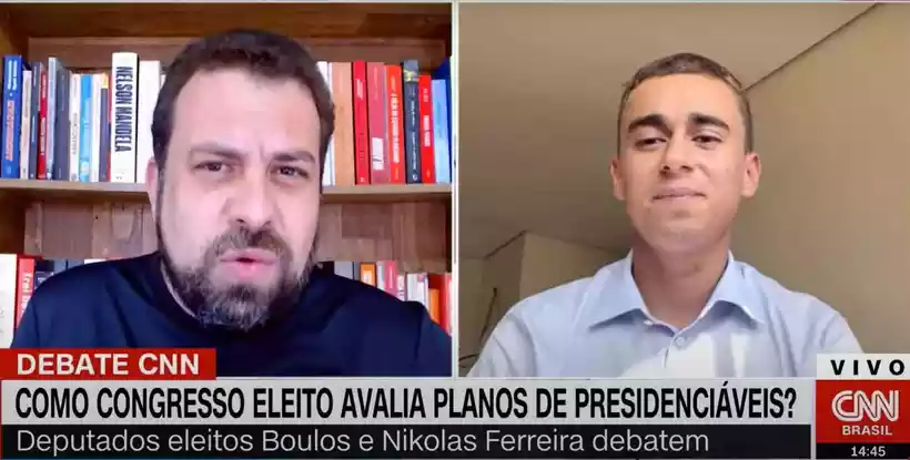 Nikolas e Boulos oferecem o mesmo que seus patrões, Lula e Bolsonaro: nada - Reprodução
