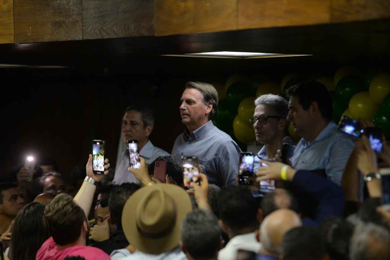 Bolsonaro com prefeitos: 'Minas é um exemplo para todos nós' - Túlio Santos/EM/DA Press