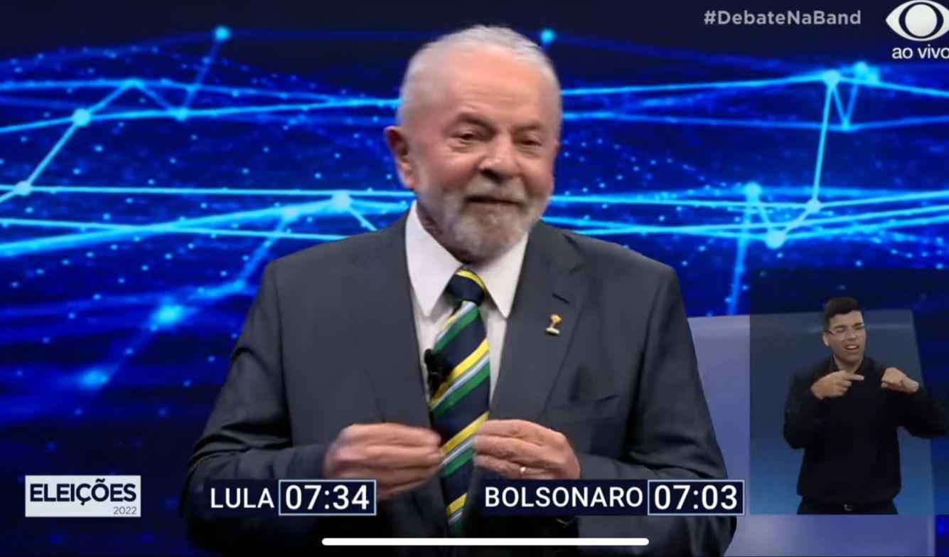 Bolsonaro chama Lula de mentiroso; petista reage: 'Rei das fake news' - Tv Band/Reprodução