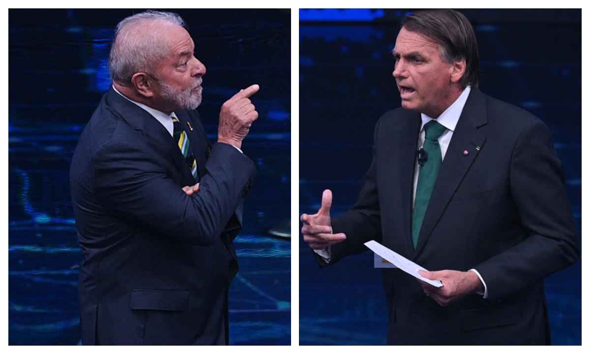 O que disseram Lula e Bolsonaro no debate na Band - NELSON ALMEIDA/AFP