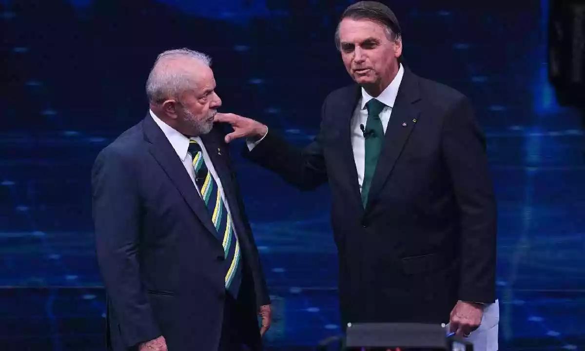 Análise do debate: Lula melhor no primeiro bloco; Bolsonaro no terceiro - Nelson Mota/AFP