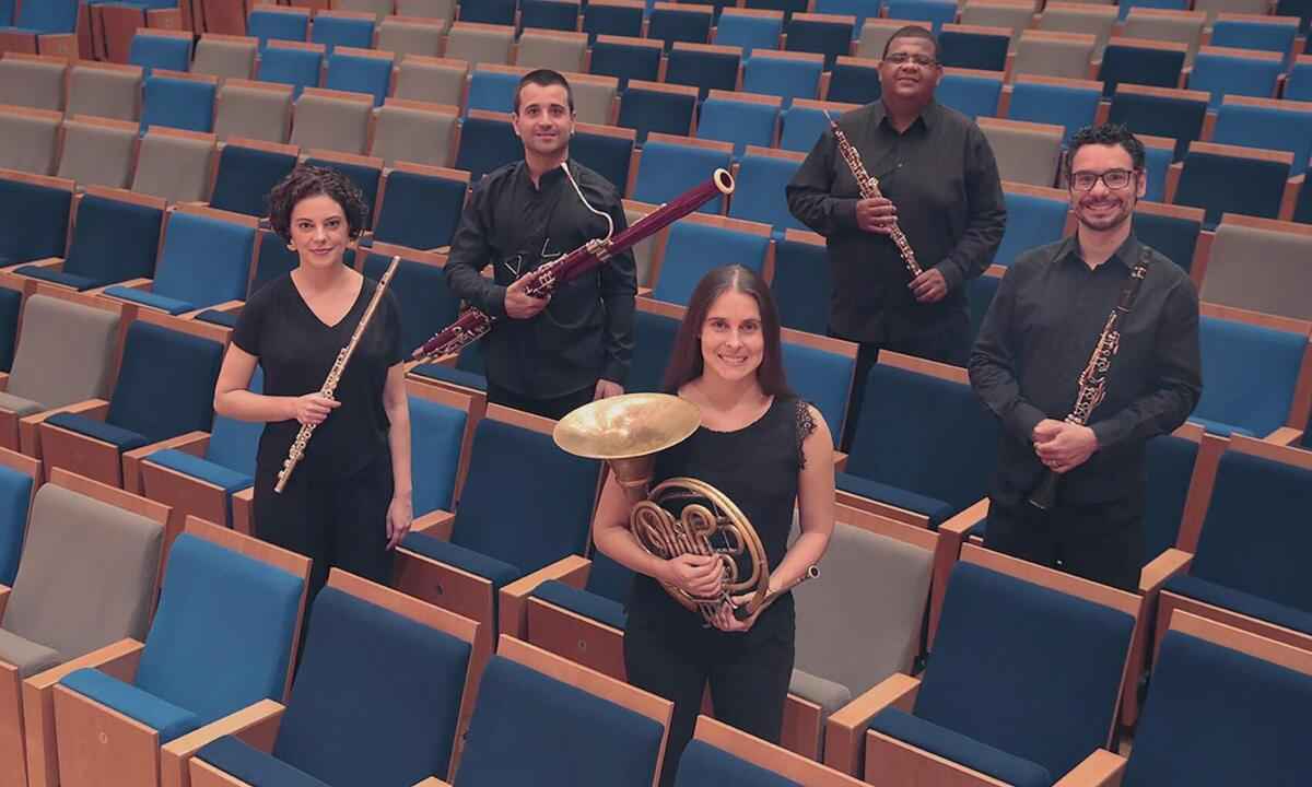 Quinteto de Sopros da Filarmônica de Minas vai tocar hoje em Confins - Vinícius Correia/divulgação