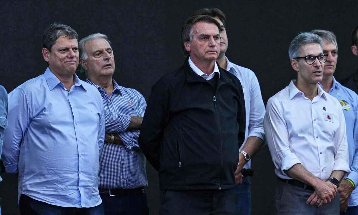 Zema pede apoio de prefeitos de São Paulo à campanha de Bolsonaro  - NELSON ALMEIDA / AFP