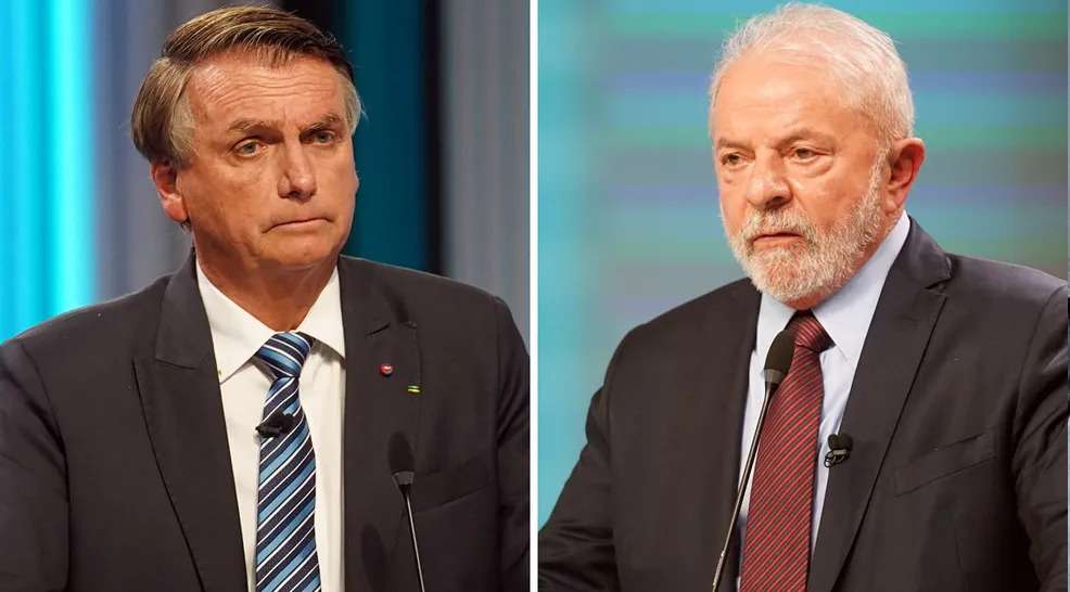 Modalmais/Futura: Bolsonaro tem 50,5% dos votos válidos e Lula tem 49,5% - AFP/REPRODUÇÃO
