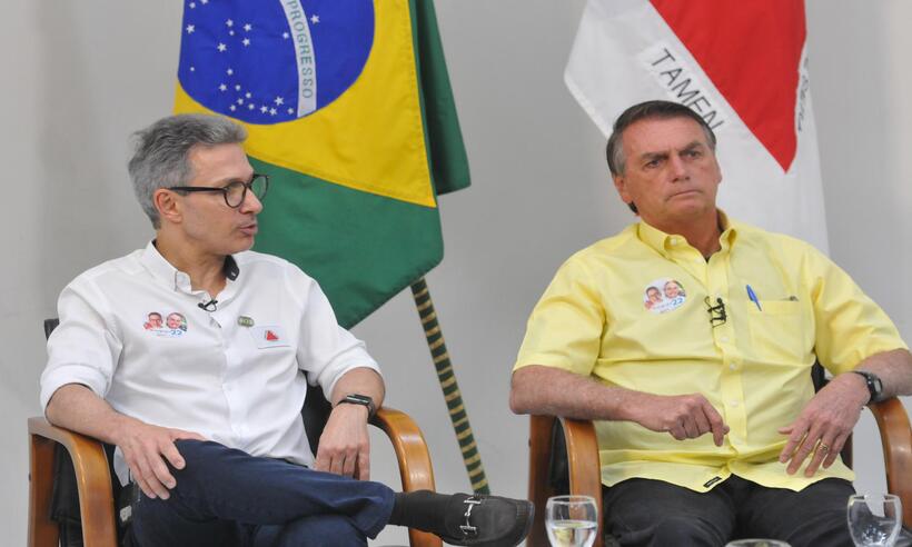 Zema a Bolsonaro: mineiro é desconfiado e precisa de tempo para mudar voto - Gladyston Rodrigues/EM/DA. Press