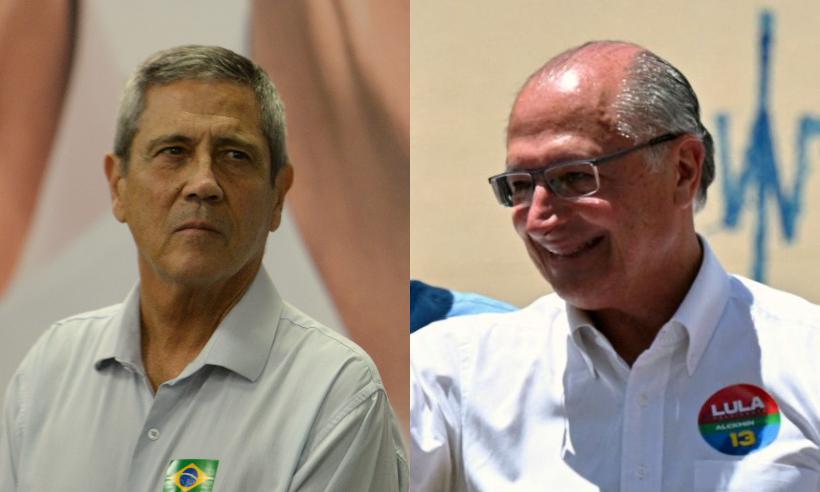 Vices de Bolsonaro e Lula, Braga Netto e Alckmin visitam MG em semana final - Túlio Santos/EM/DA Press; Nelson Almeida/AFP