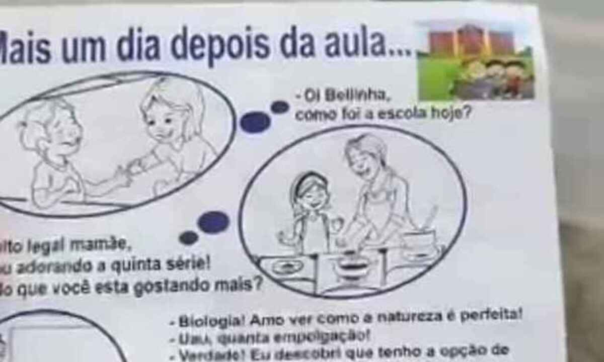 Panfleto contra 'ideologia de gênero do PT' é apreendido em Minas - Redes sociais/Reprodução