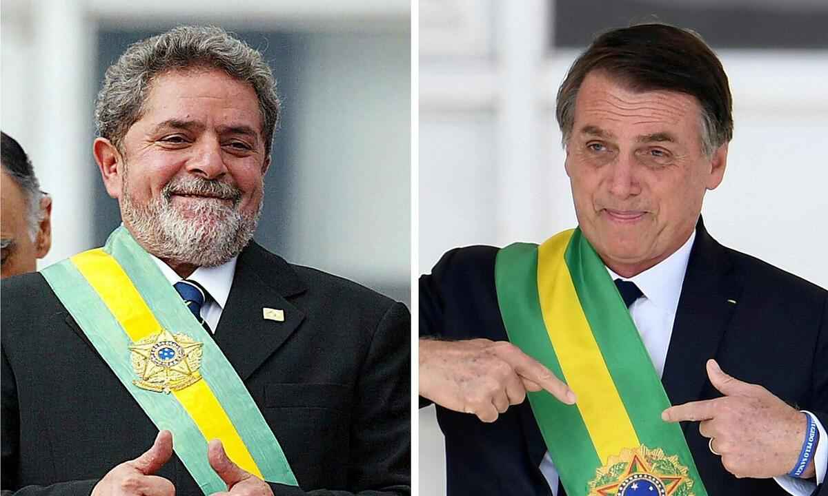 Quaest em Minas: Lula tem 45% dos votos totais, e Bolsonaro, 40% - ORLANDO KISSNER - EVARISTO SA / AFP