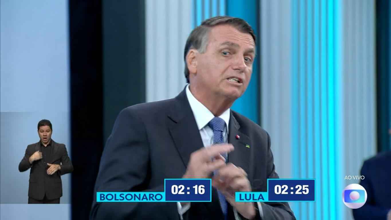 Tebet sobre Bolsonaro no debate da Globo: 'Narrativa do derrotado' - Reprodução/TV Globo